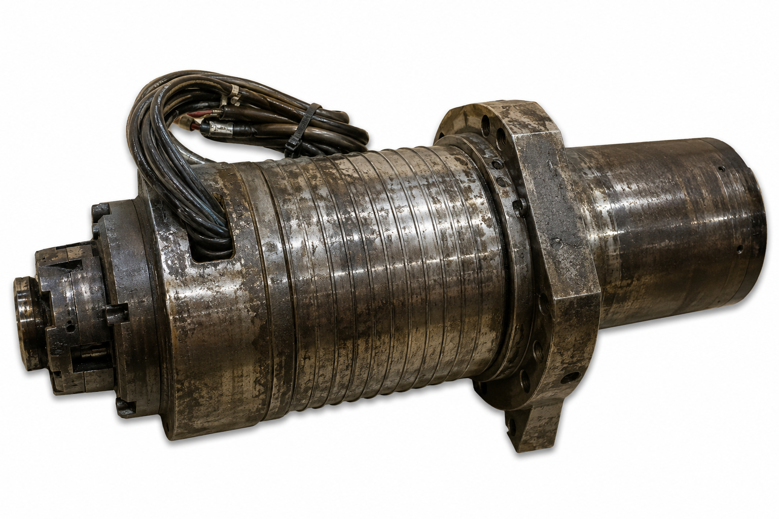 Damaged spindle before repair